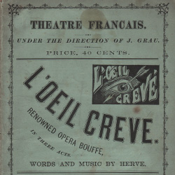 Antique Opera Libretto Programs from 1855-1920s